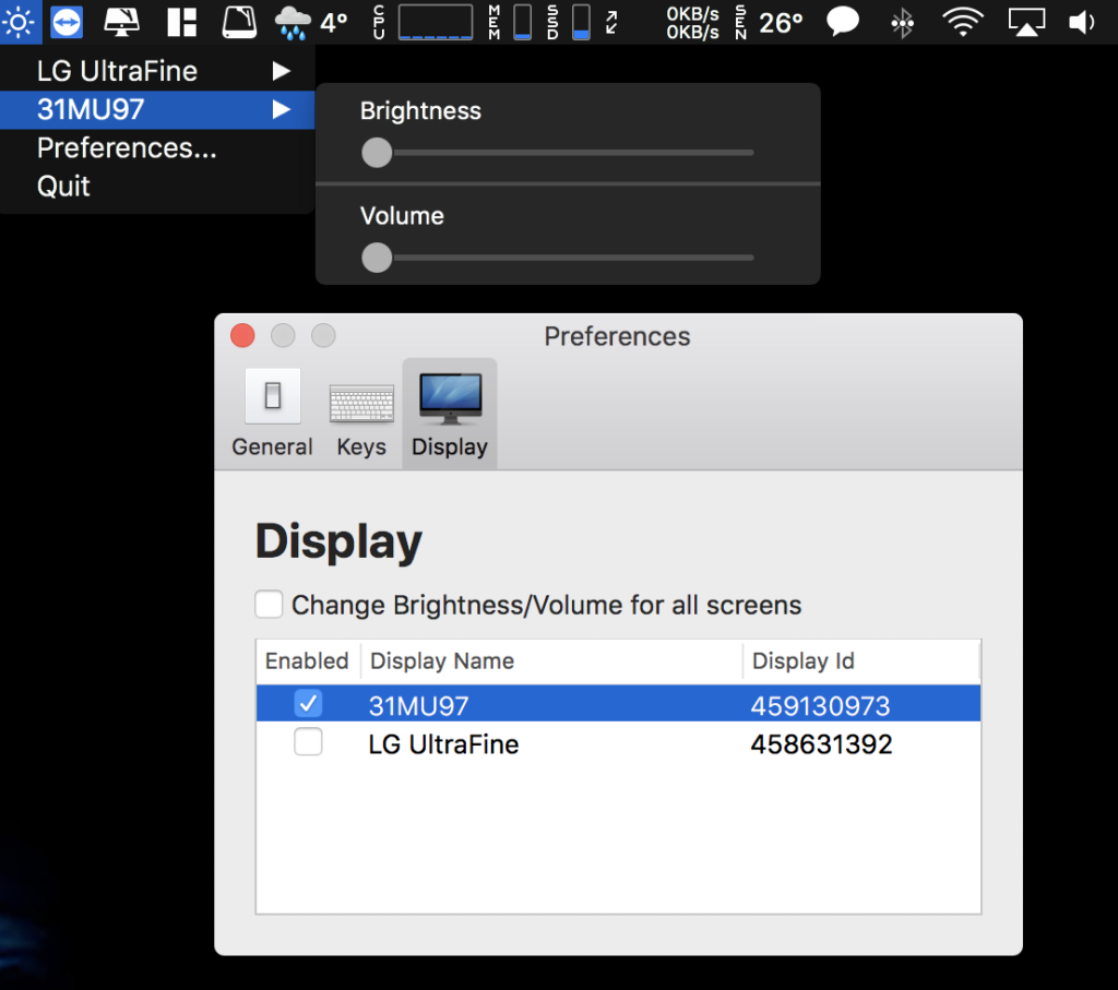 how to adjust brightness mac os asus monitor